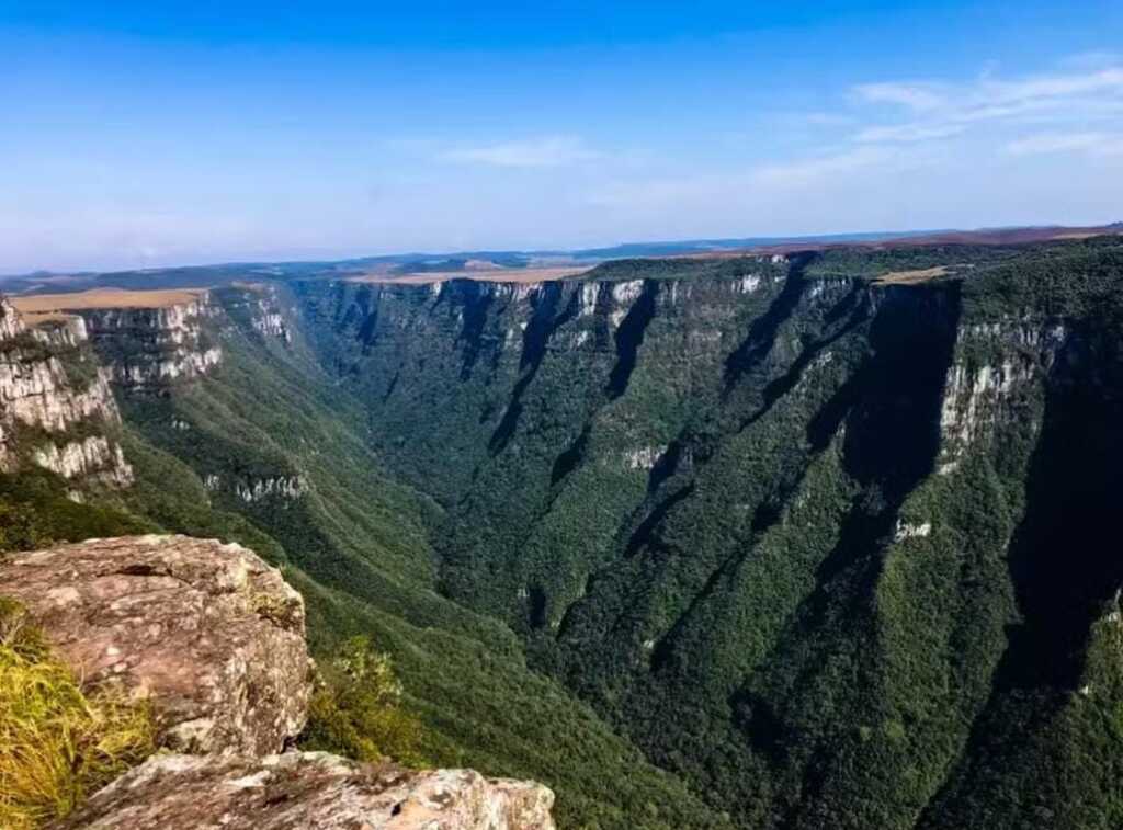 Menina desaparece após cair de mirante no Cânion Fortaleza, em Cambará do Sul