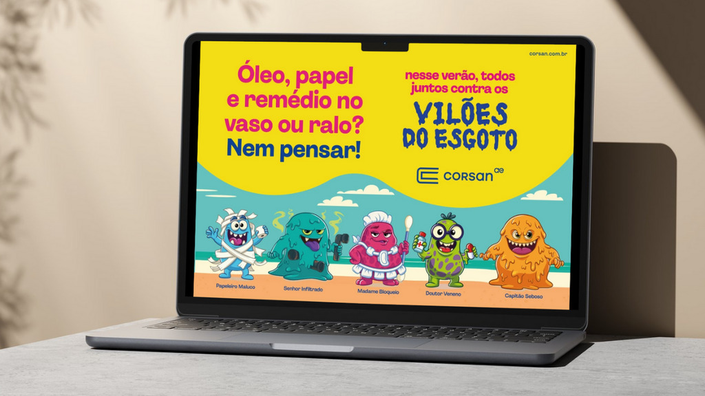Corsan/Aegea lança campanha com linguagem lúdica para ensinar hábitos corretos no dia a dia