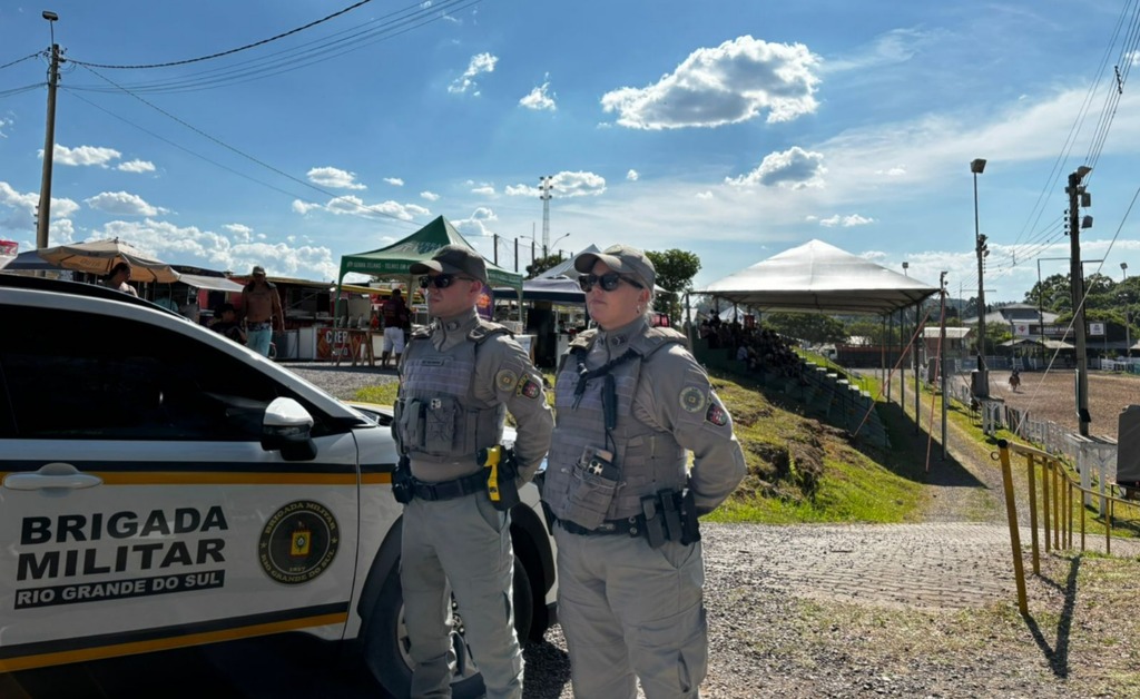 Brigada Militar reforça segurança durante o Rodeio de São Marcos com efetivo ampliado e patrulhamento intensivo