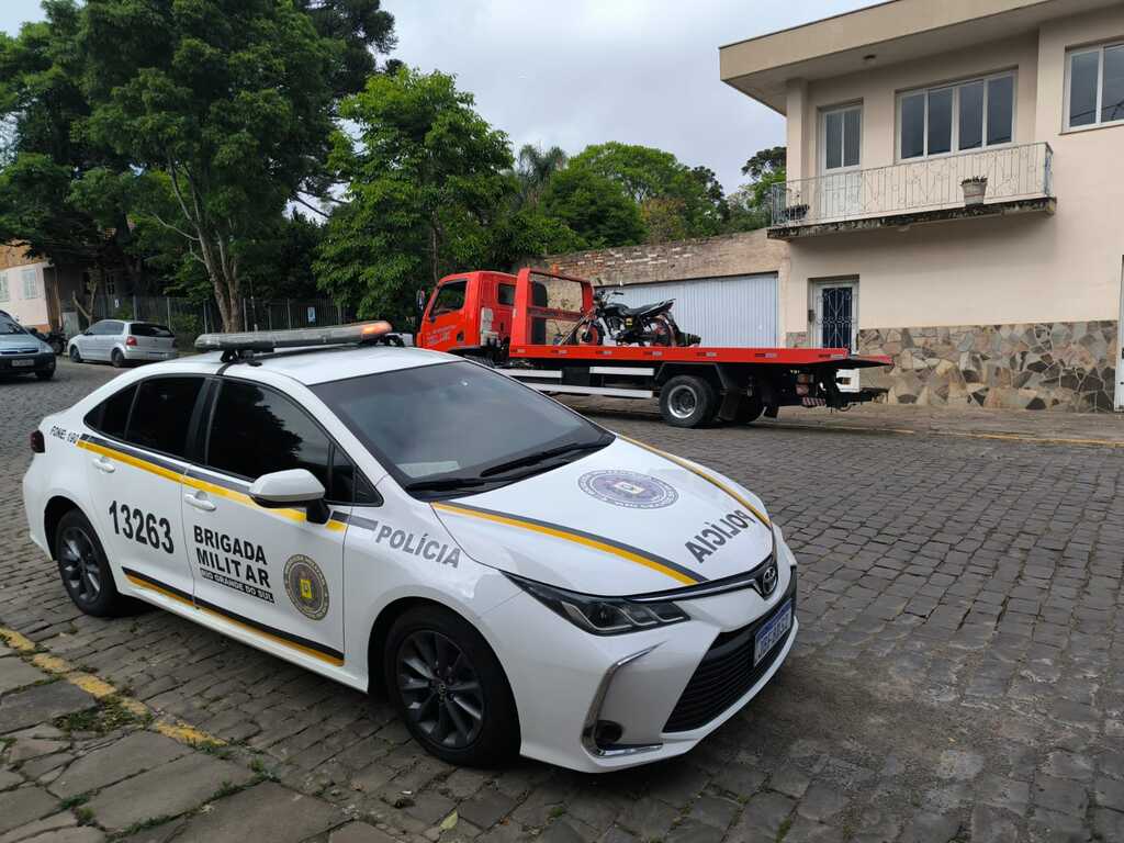 Brigada Militar recupera moto furtada em menos de 20 minutos em São Marcos