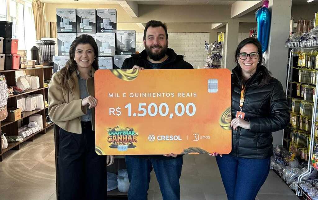 São-marquense é premiado na campanha Cooperar é Ganhar da Cresol!