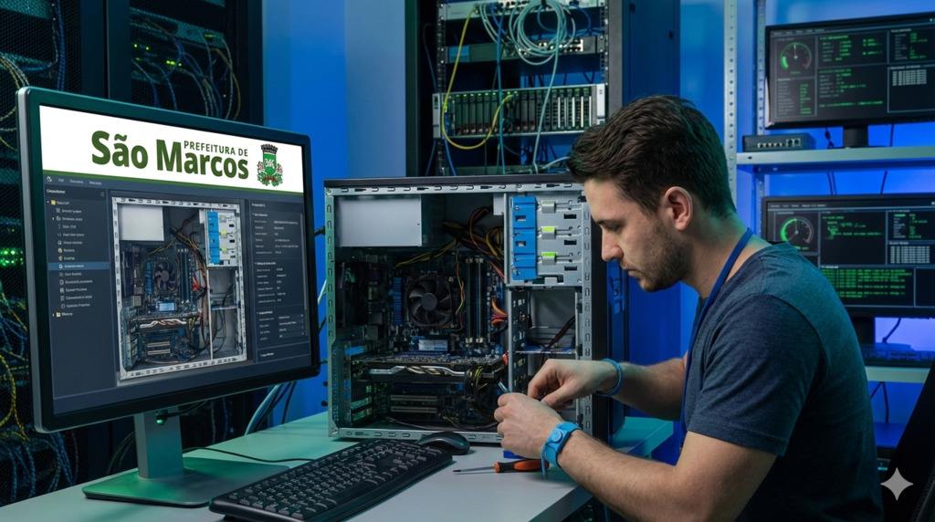 Diagnóstico de TI revela fragilidades em servidores e rede interna da Prefeitura de São Marcos