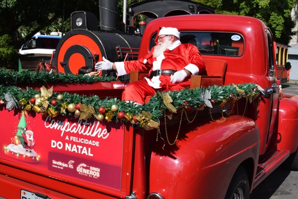 Picape do Papai Noel estará em São Marcos no dia 10 de dezembro