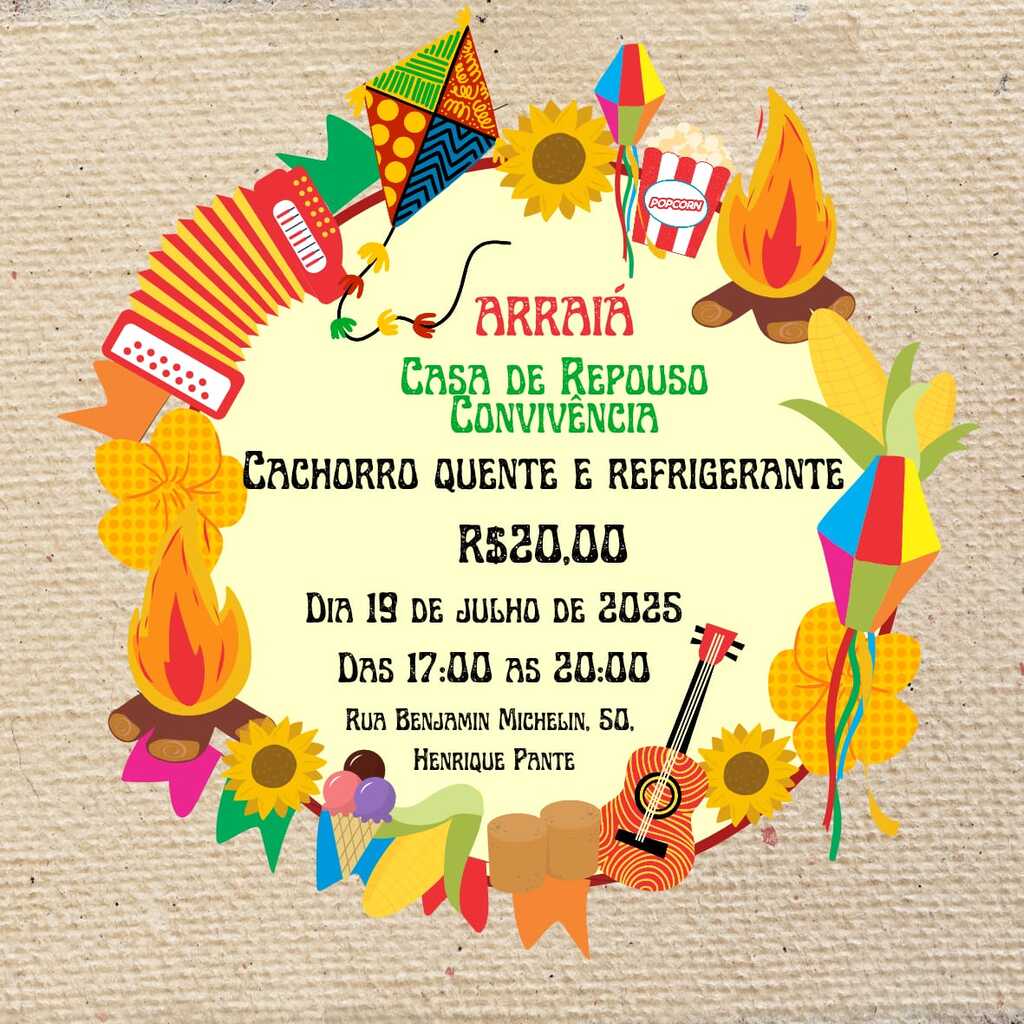 Casa de Repouso Convivência promove Arraiá Julino em formato drive-thru neste sábado (19)